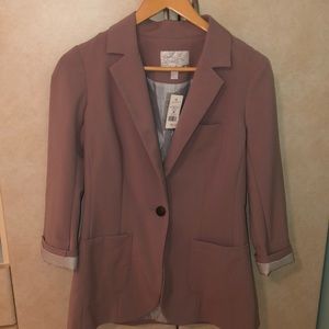 Dusty rose structured blazer